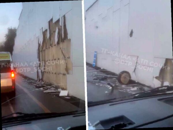 Грузовик «Газель» повредил подпорную стену в Сочи