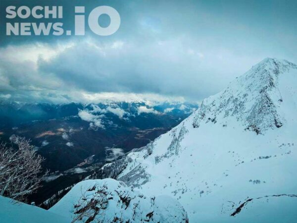 Лавинная опасность объявлена в горах Сочи