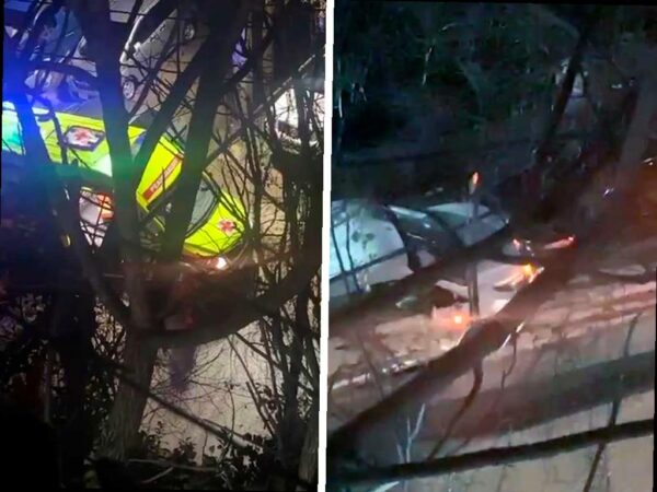 Две машины столкнулись в центре Сочи