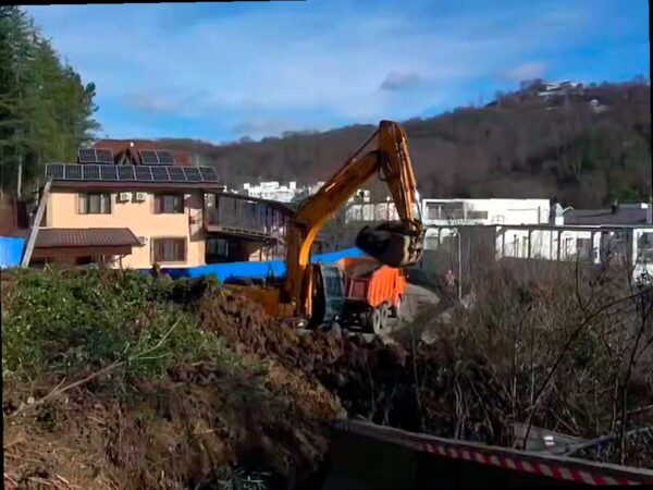 В Сочи произошел оползень в селе Раздольном